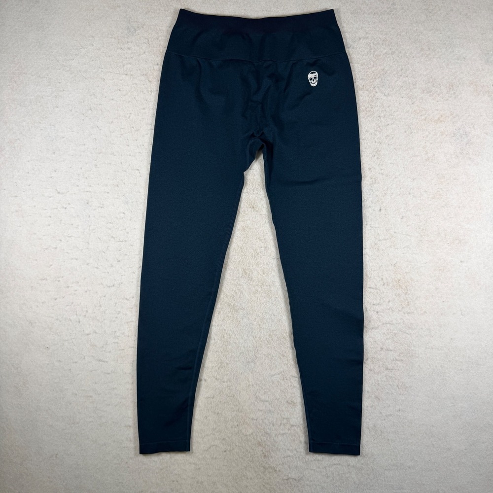 Gymreapers Womens XL Seamless Scrunch Butt Leggings‎ Teal High Waisted Athletic